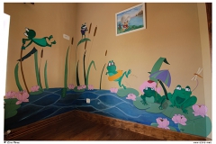 Pintura mural ranas